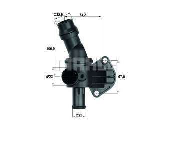 MAHLE TI887 Termostat (87c) Golf V-Passat-A3-Altea-Leon-Toledo Iii-Octavia- 2.0fsi